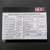 Generador a Gasolina 5.5 kW Partida Eléctrica TEHTOOLS