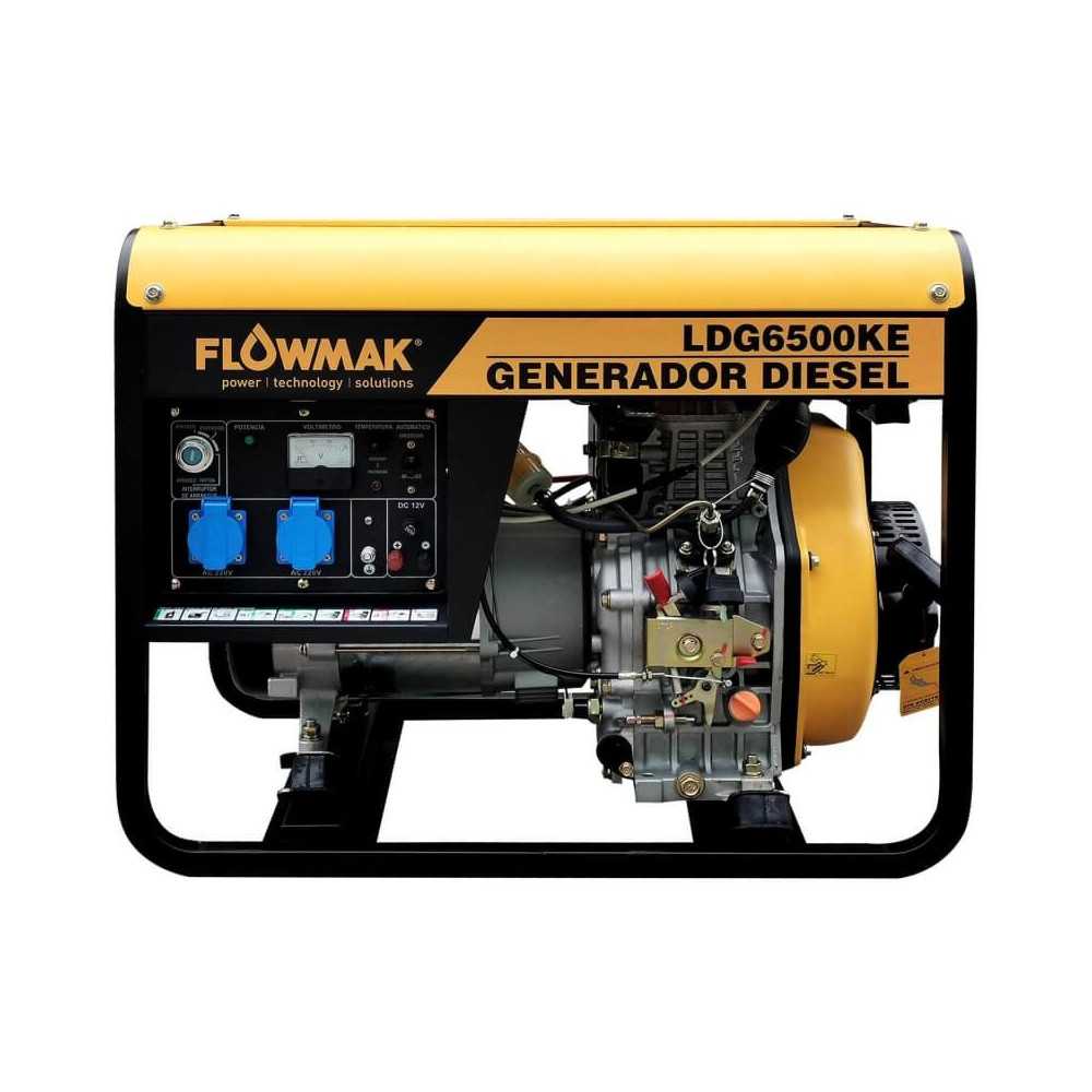 Generador Flowmak 7.5KVA Gasolina Partida Electrica GH9000E - CGC SpA