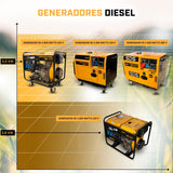 Generador SDS 5.6kVA Diesel Abierto SDG6500E