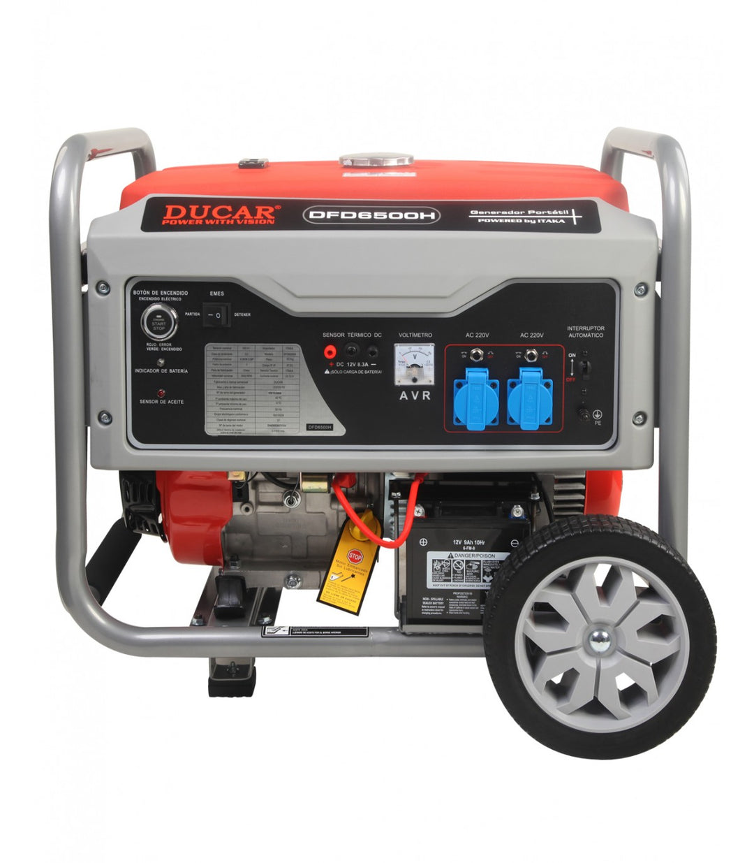 Generador Eléctico 7000W Ducar Gasolina P. Eléctrica DFD9000H